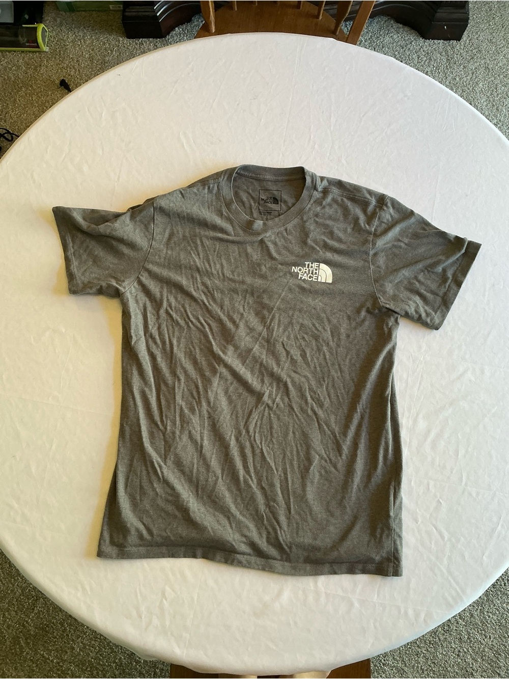 The North Face Men's Gray Short-Sleeve Logo Tee